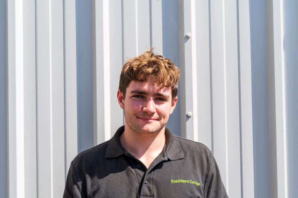 Max Ballard, Apprentice at Stedmans Garage